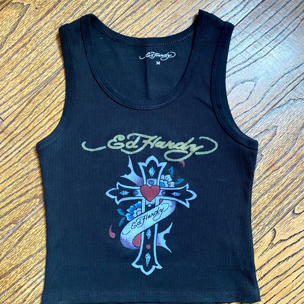 Ed Hardy Black Tank